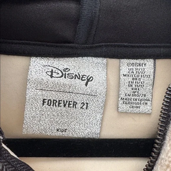 Forever 21 x Disney Black and Cream Hoodie with Ears 🖤 - Picture 4 of 9